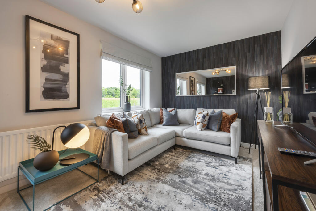 Indicative Living Room, Contemporary Modern Decoration
