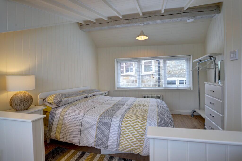 open plan bedroom