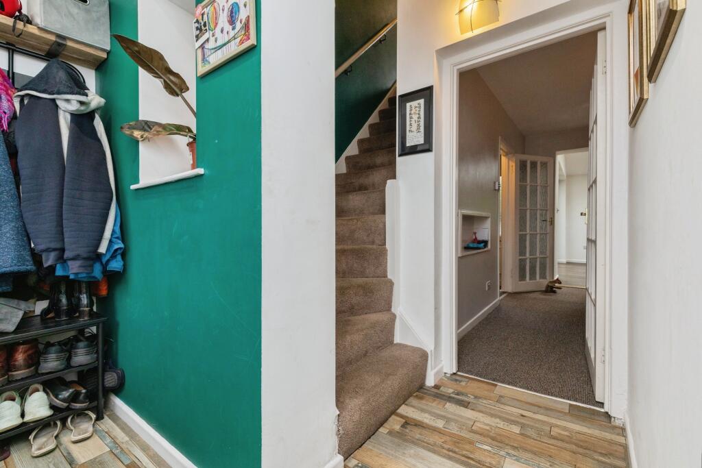 Porch leading to hallway