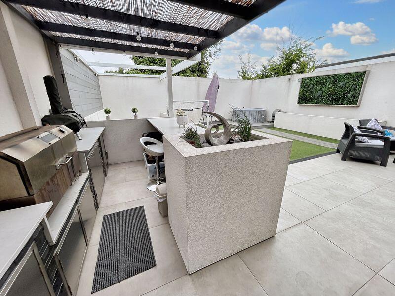Outside kitchen area