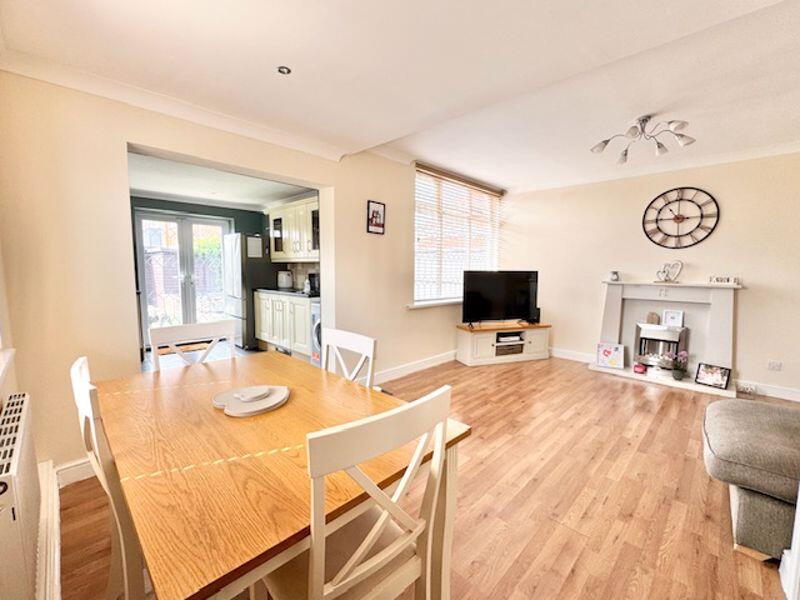 Dining to living and kitchen