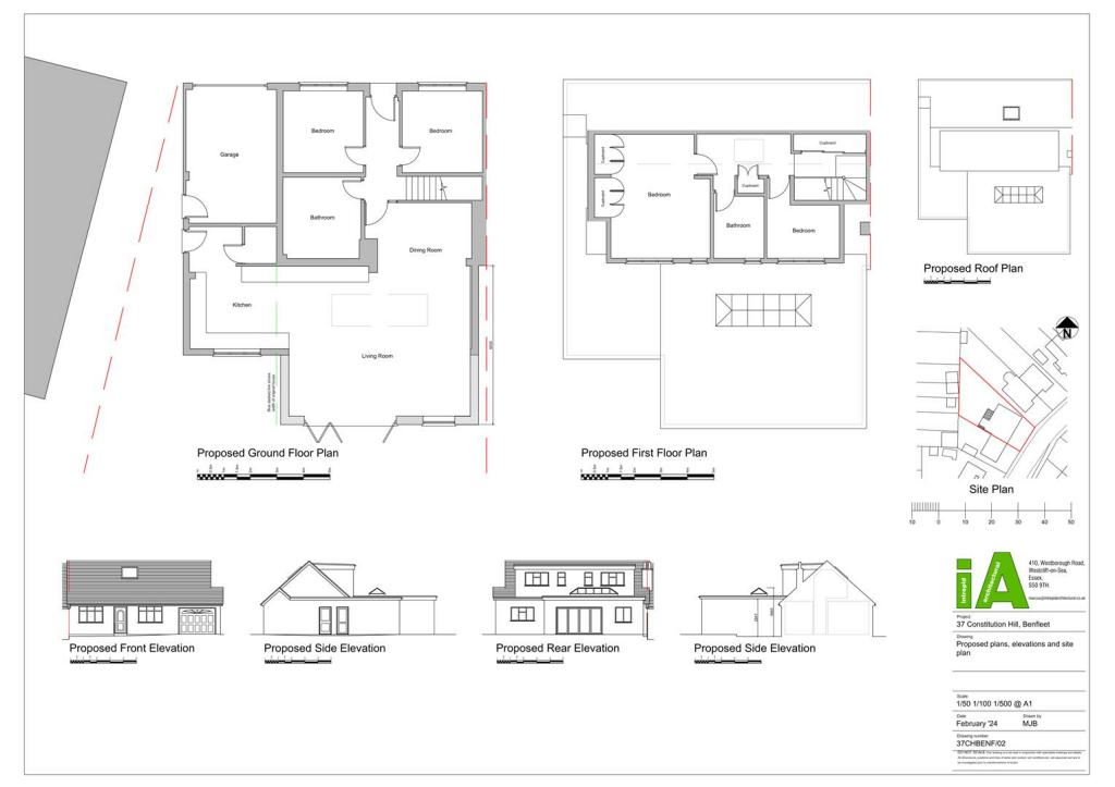 37 Constitution Hill - Proposed plans elevations a
