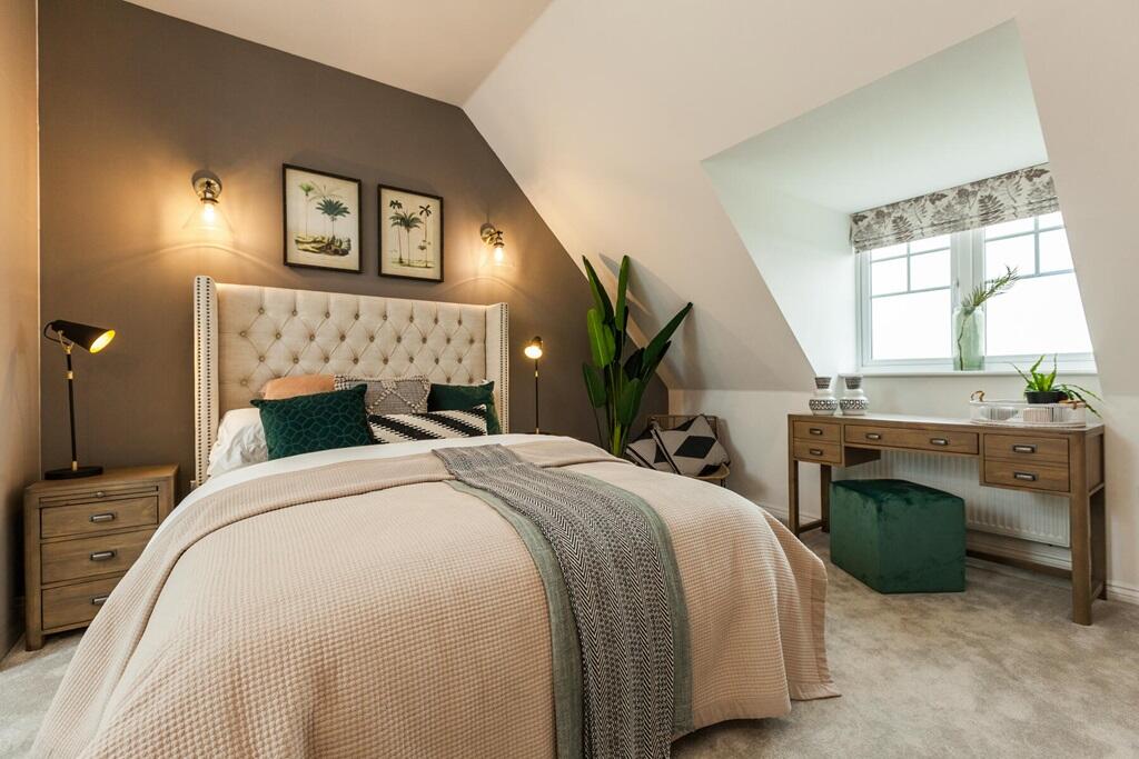 Top floor main bedroom for a double or king size bed