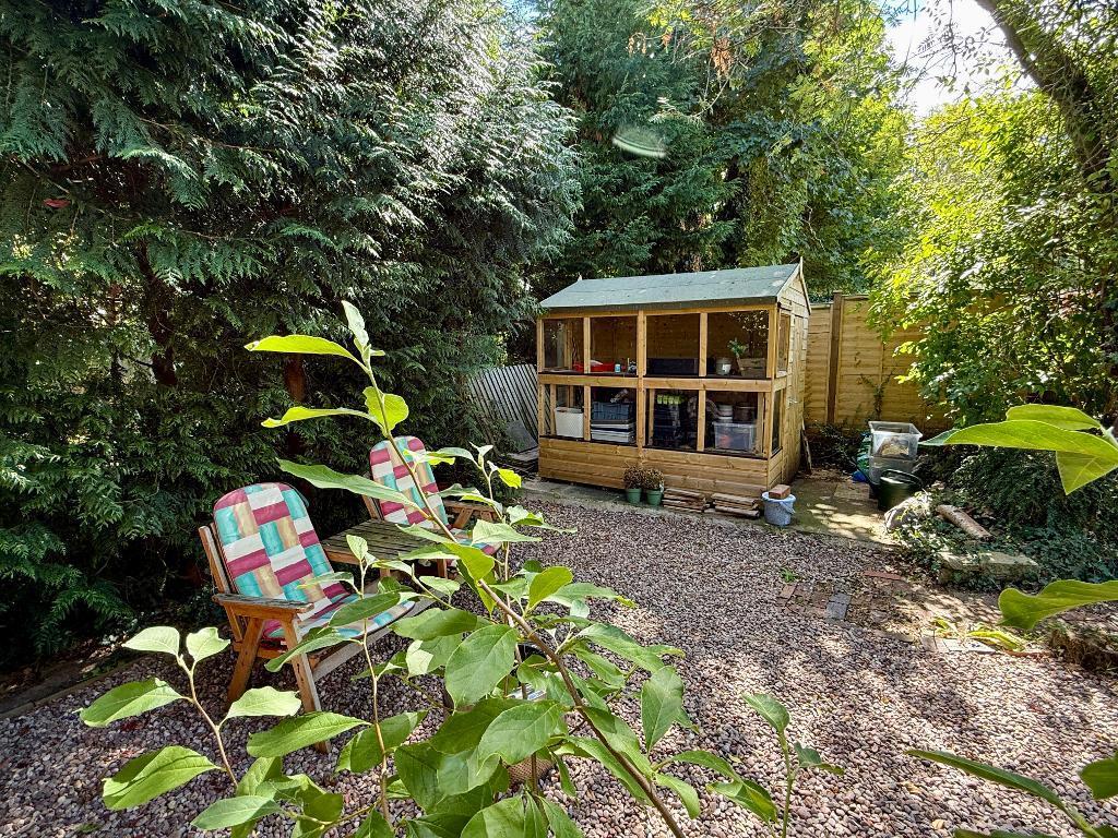 Potting shed and quiet seating area