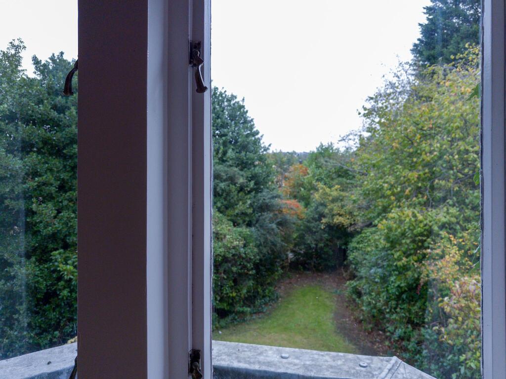 Garden view from bedroom 1