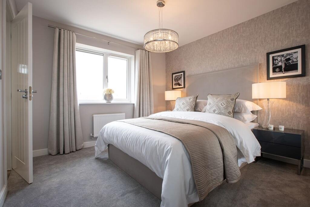 King-size bedroom with ample room for storage