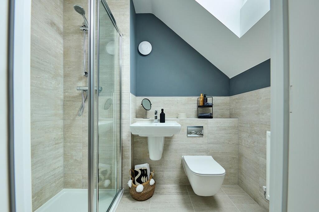 An additional shower room can be found on the top floor