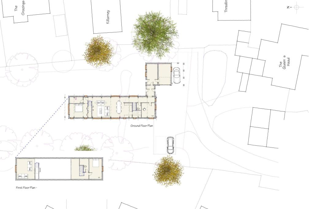 Development land to the rear of The Queen, Brandeston, Suffolk IP13 7AD