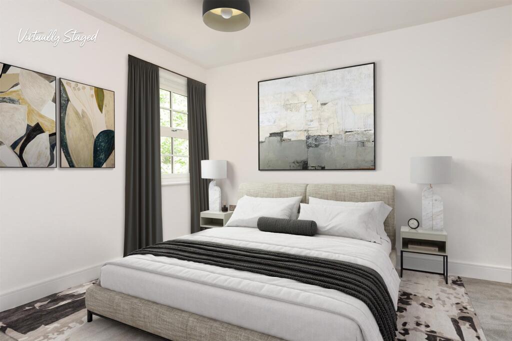 Virtually Staged Bedroom