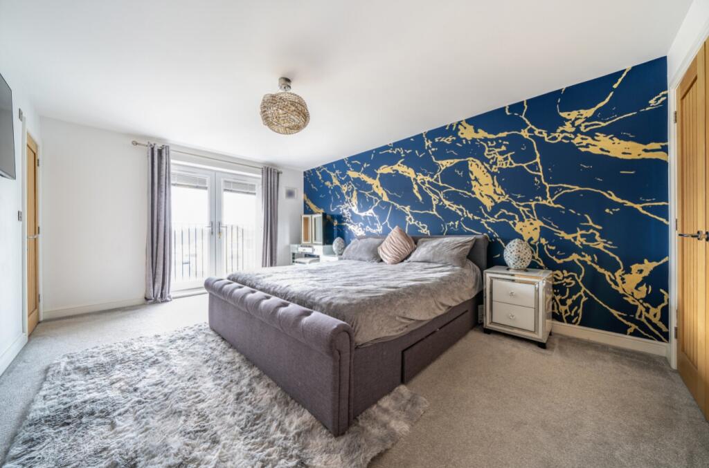 Master Bedroom with Juliet Balcony 