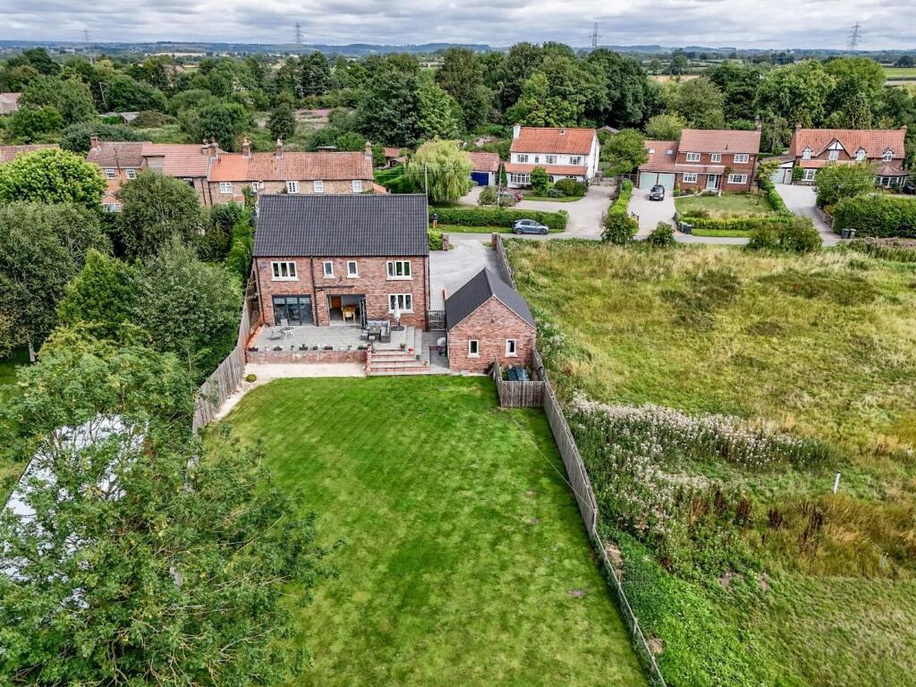 Aerial Shot of House and Garden