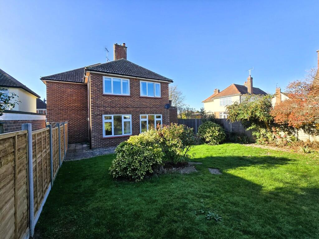 Rear of property ...