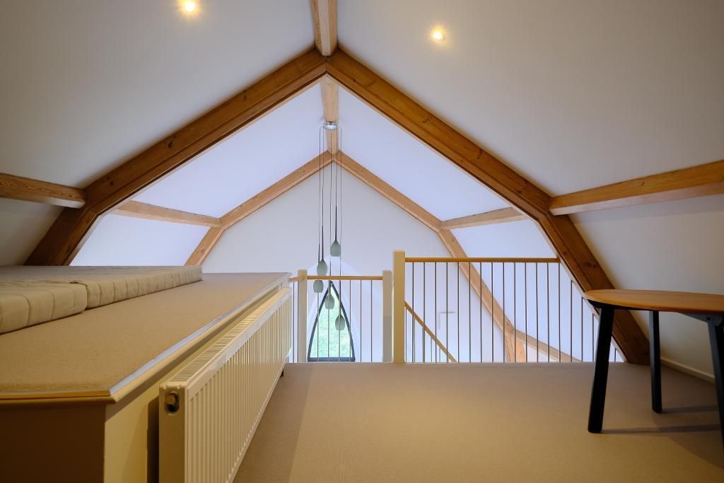 Mezzanine dressing area/home office
