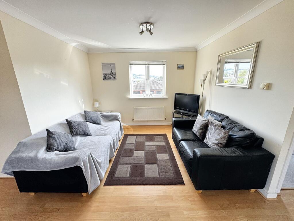 Open planned living and dining room