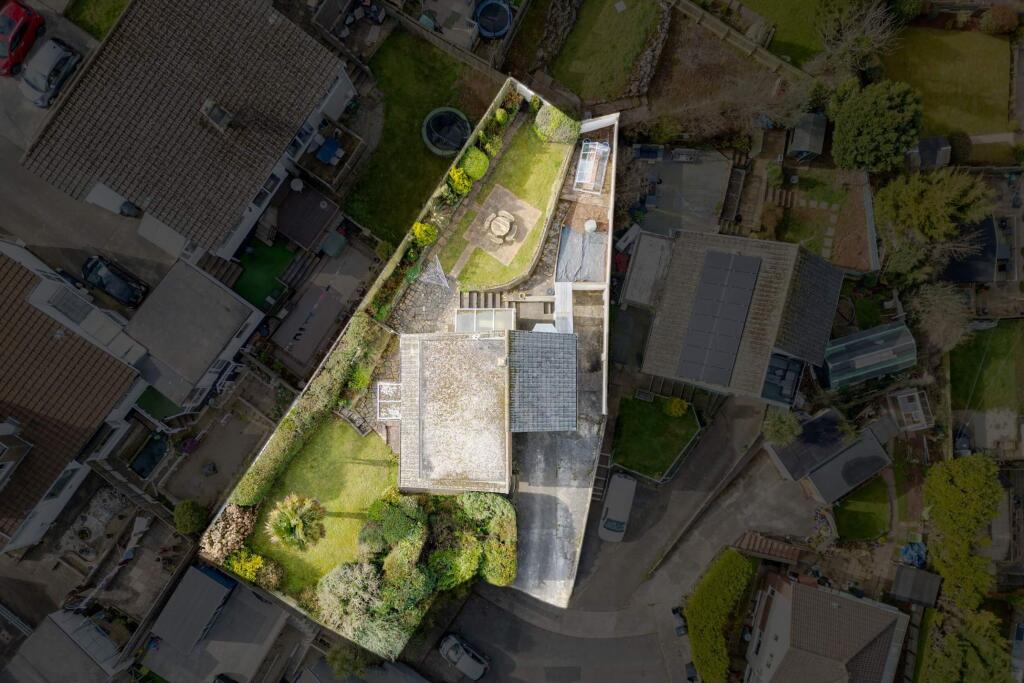 Aerial view of property's boundary