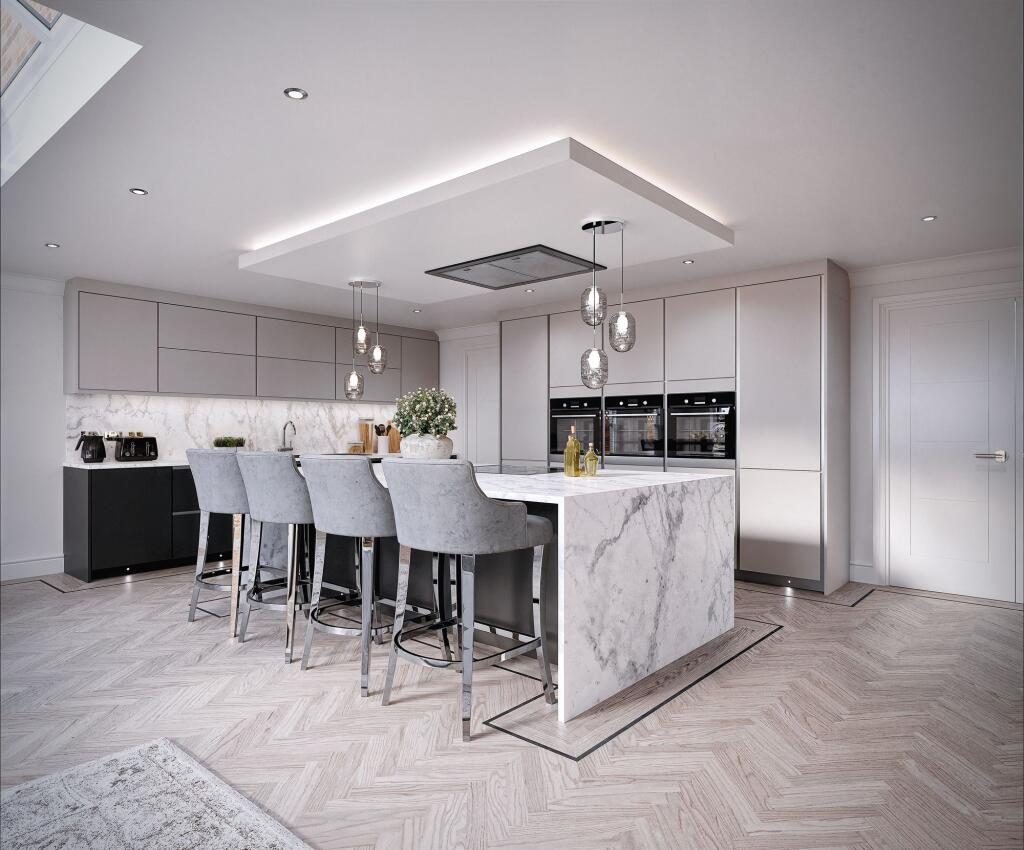 Large sociable kitchen island