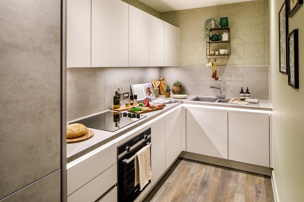 Each kitchen includes integrated appliances &amp; makes food prep easy