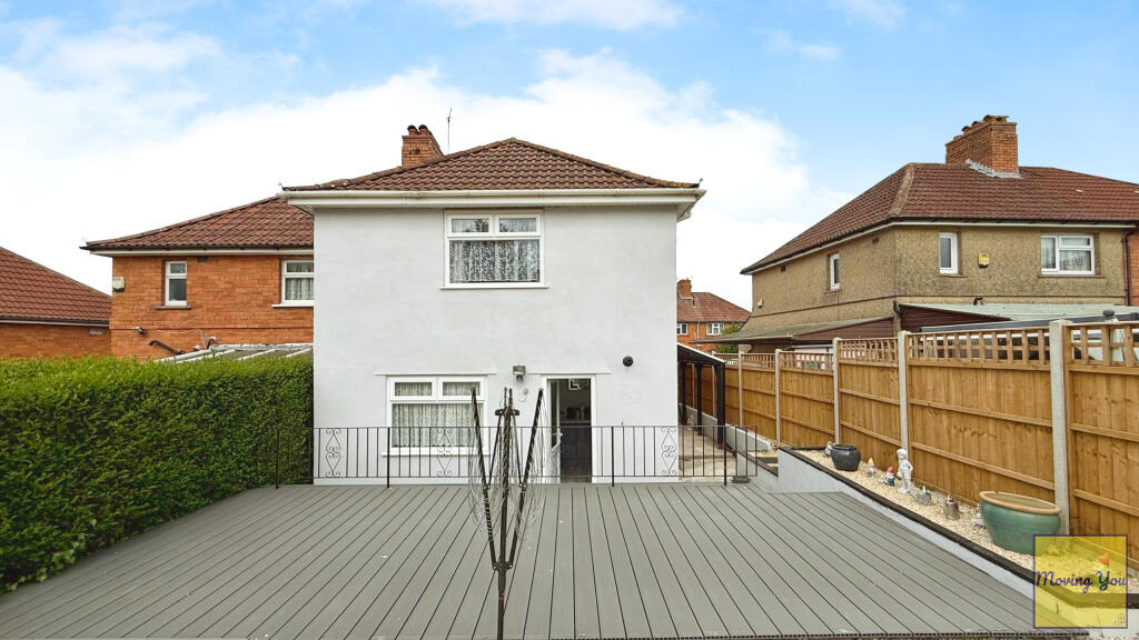 Rear of property