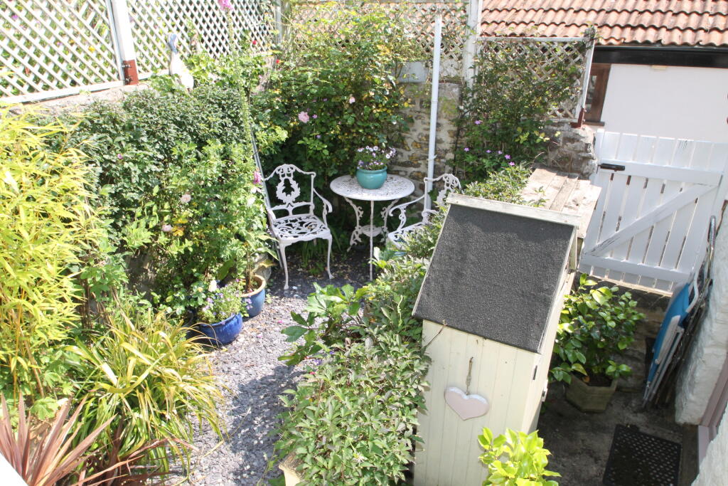 Rear courtyard garden