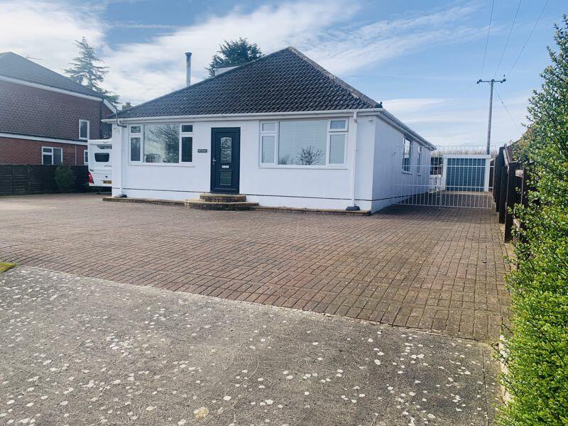 Front and view of garage