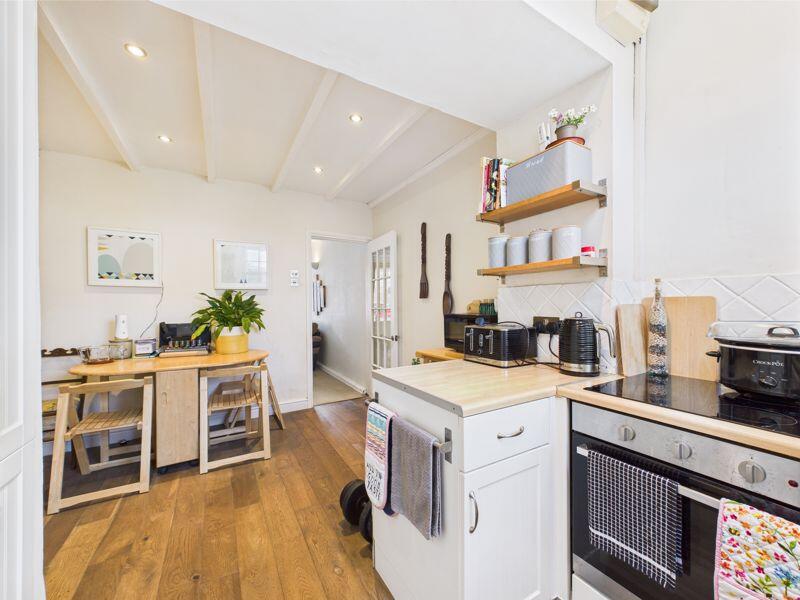 kitchen to dining area