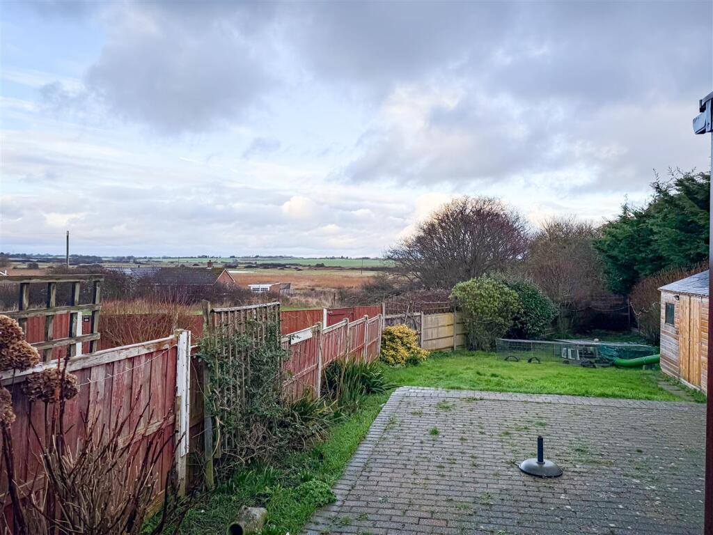 VIEWS TO REAR FROM BEDROOM ONE