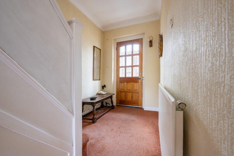 ENTRANCE HALL onto FRONT DOOR