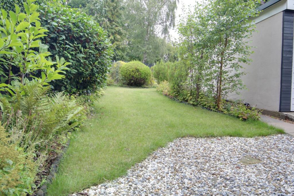 Part of the back garden immediately to the rear of