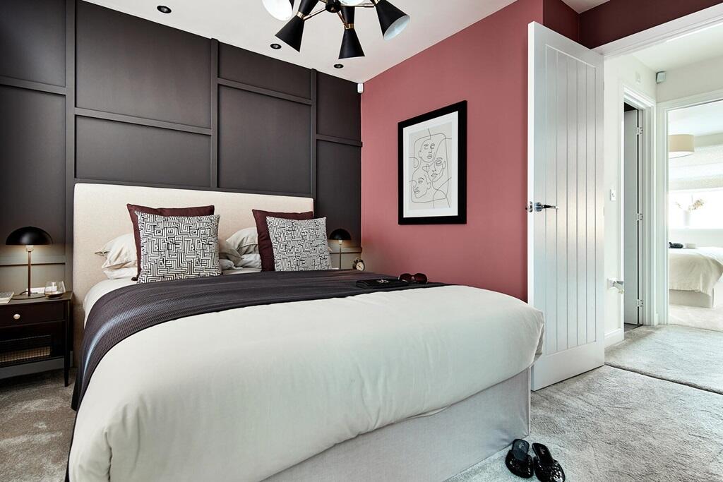 Ample room for a double bed and storage