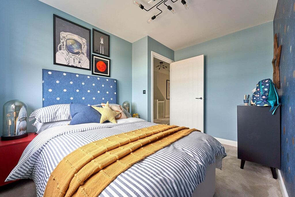 A double bedroom makes plenty of room for older children or guests