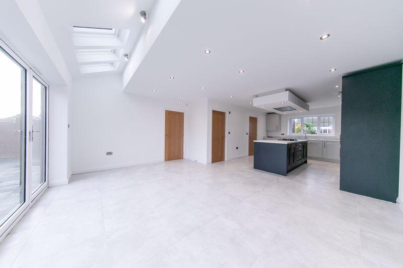 Open plan kitchen, living and dining ...