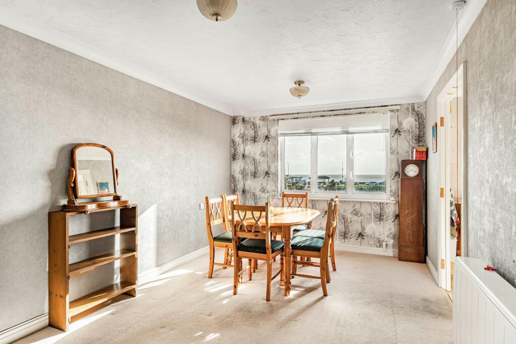 Dining area with sea views