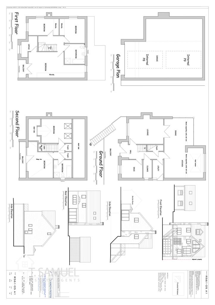 R561-05 A1 Proposed Plans, Elevations Plot 1 (Rev.