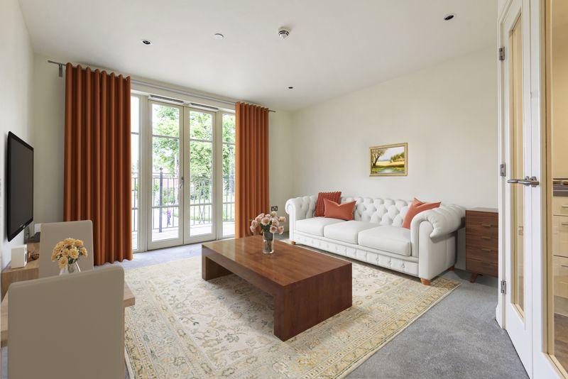 Living/dining room with balcony