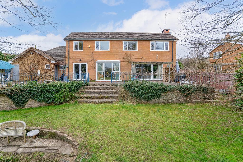 Rear of house and double garage