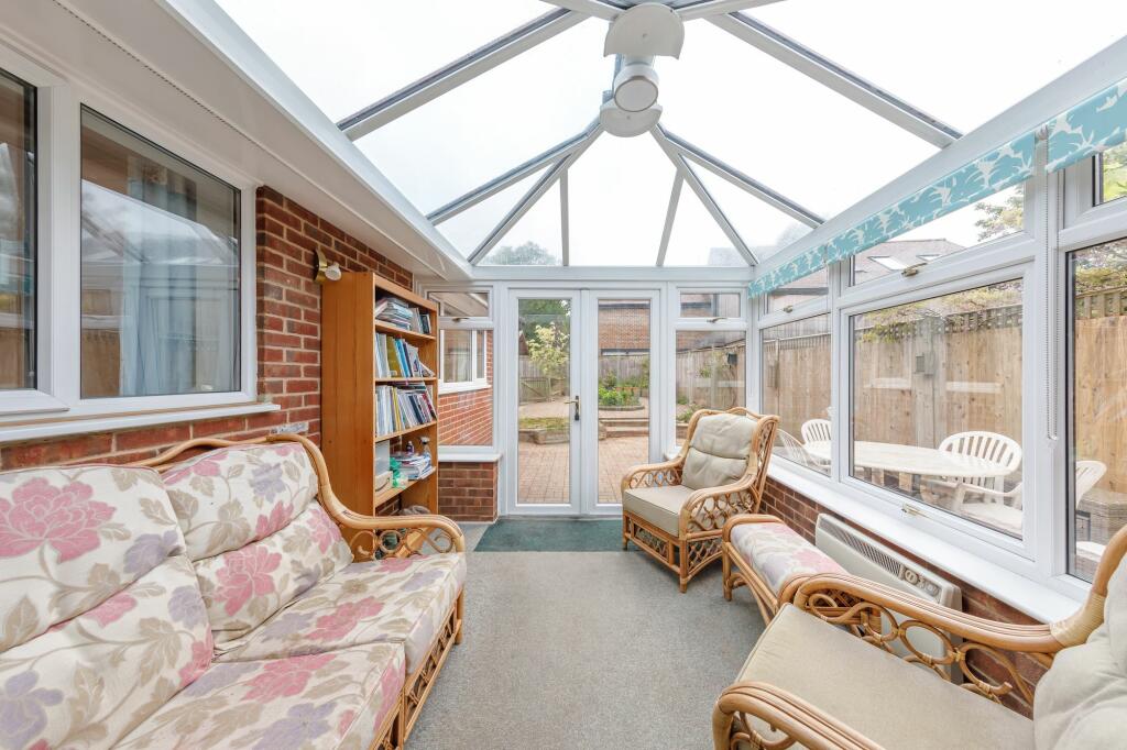 Conservatory leading to patio