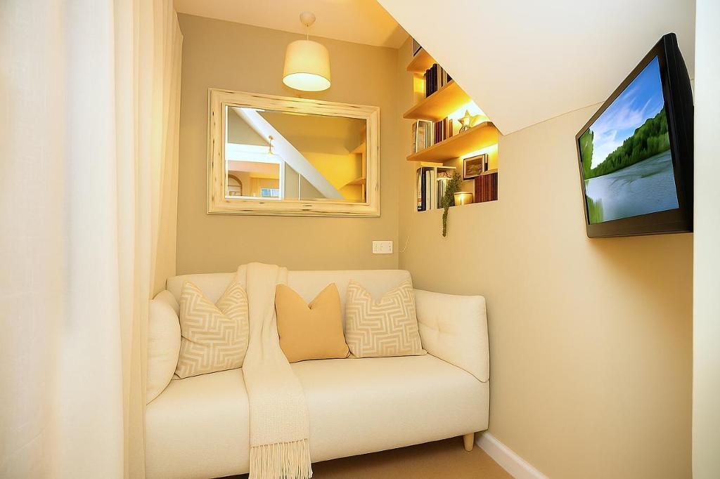 Home office of TV room