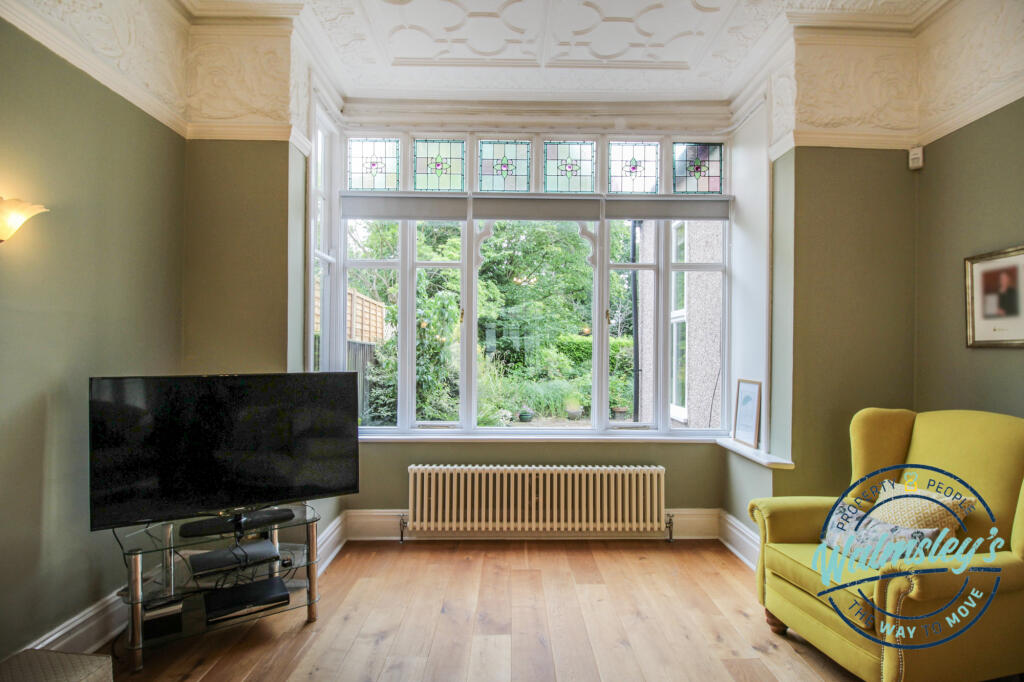 Original window to left wing sitting room