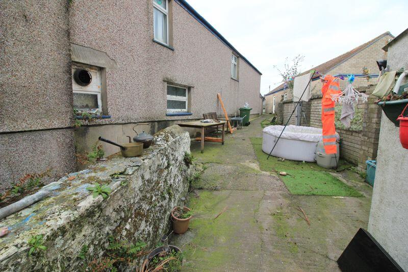 rear yard and access path