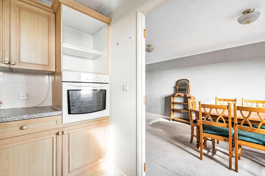 Kitchen into dining area