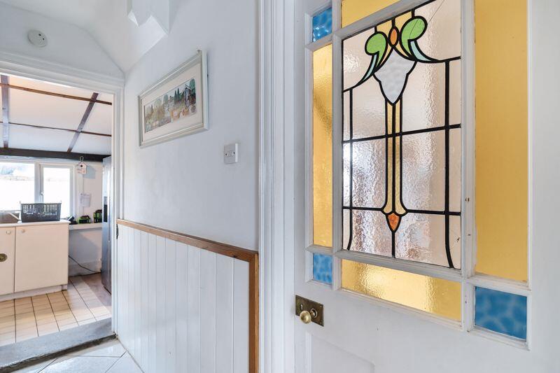 Stained glass door