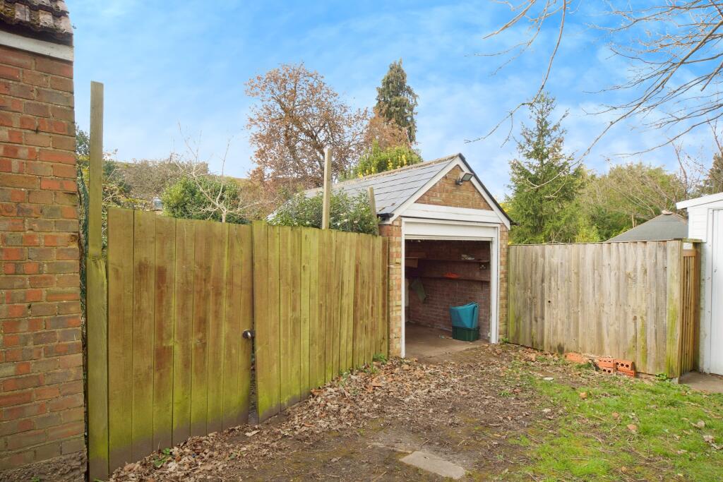 Garage view from alley way, access