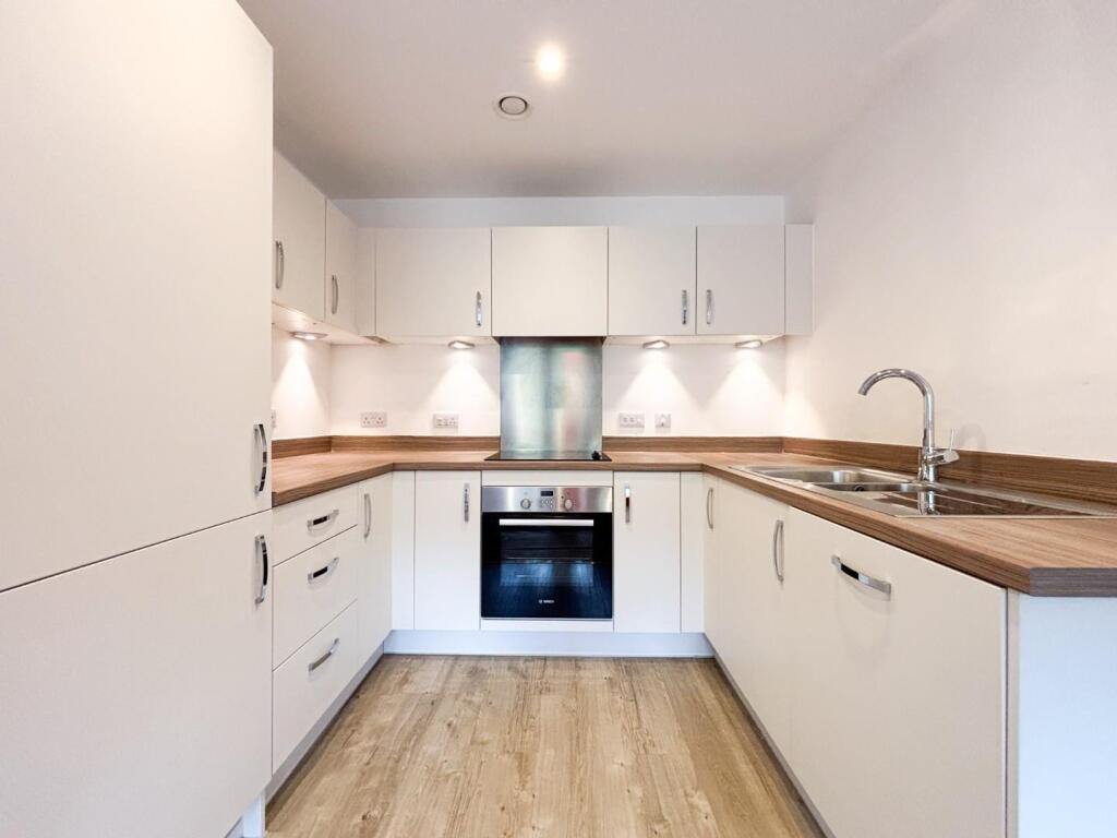 Open plan kitchen and living area