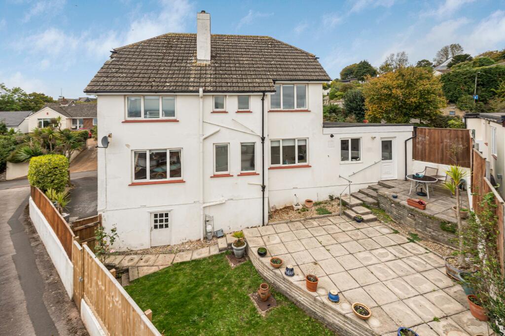 Elevated rear of property