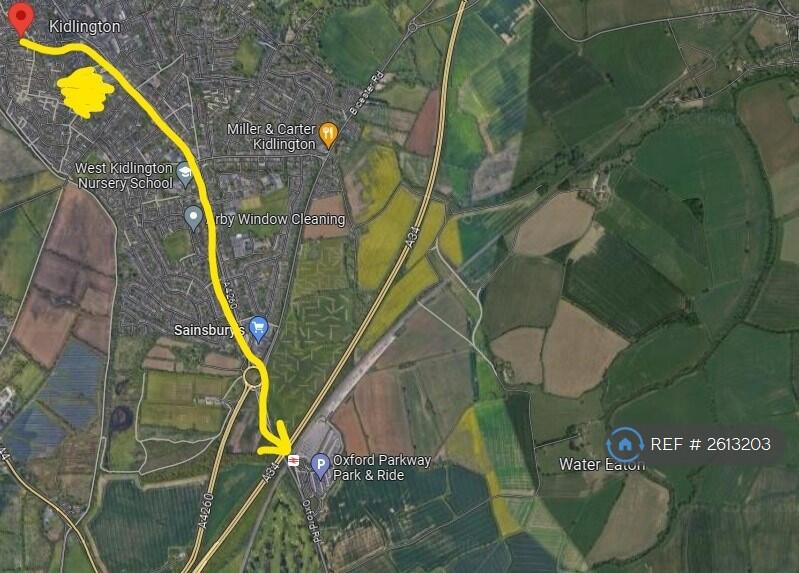 Close To Oxford Parkway To London.