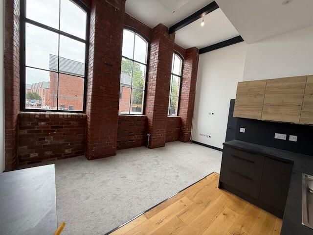 open plan kitchen area