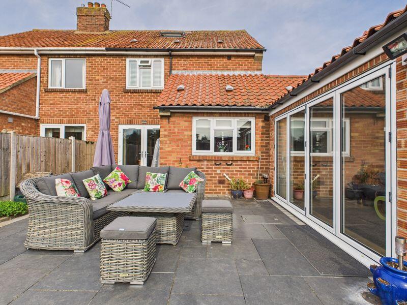 Rear patio area