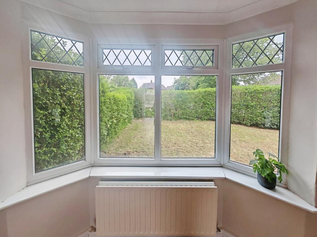 Bay fronted window to living room