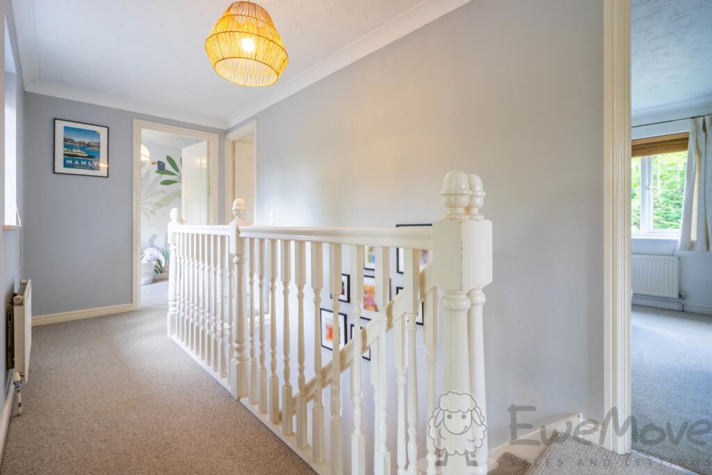 Bedrooms and Bathroom Off of Bright Landing