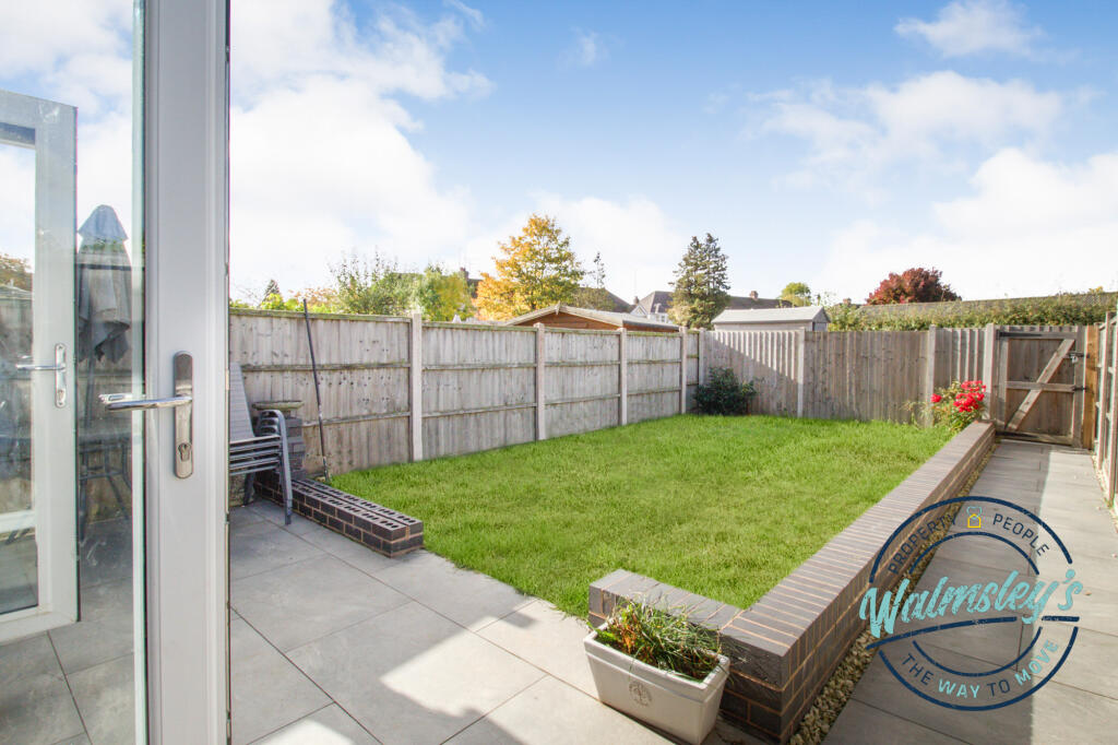 Rear gardens with gated access to additional secur